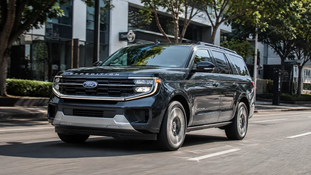 Ford Expedition blindada disponible para renta y venta con amplio espacio para pasajeros y equipaje.